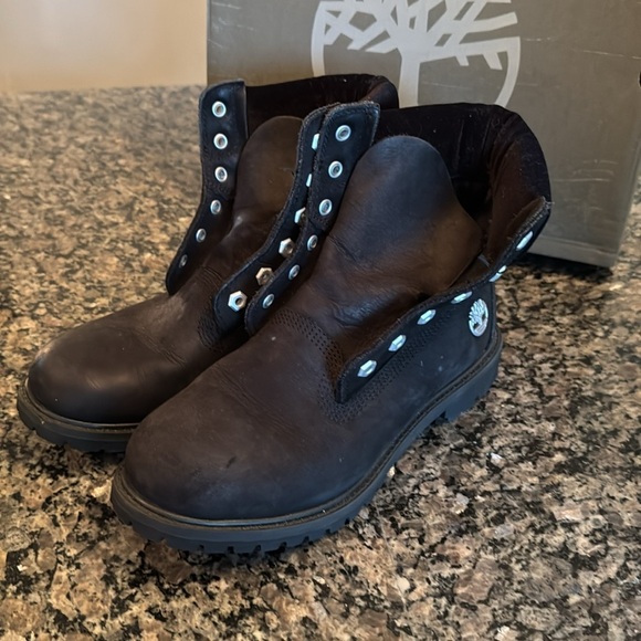 Timberland Black leather Boots 9 - Picture 12 of 16